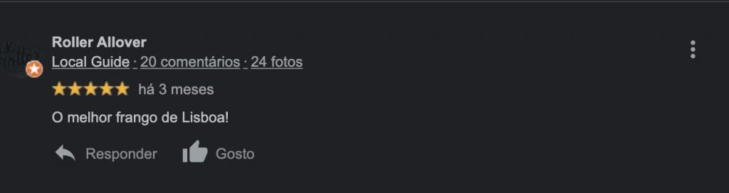 O melhor frango de Lisboa!